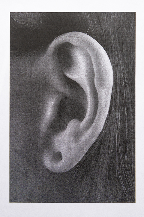 Photographie d'une oreille symbolisant l'écoute et l'accompagnement pendant une séance d'hypnothérapie. Page d'accueil du site d'une praticienne en hypnose Ericksonienne à Marseille et en ligne. 
